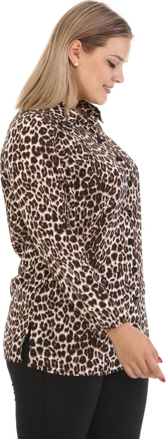 Myline Leopar Desenli Gömlek görsel 8