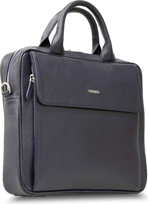 Guard Lacivert Hakiki Deri 14' Inç Laptop Çantası - GRD260418WT1598