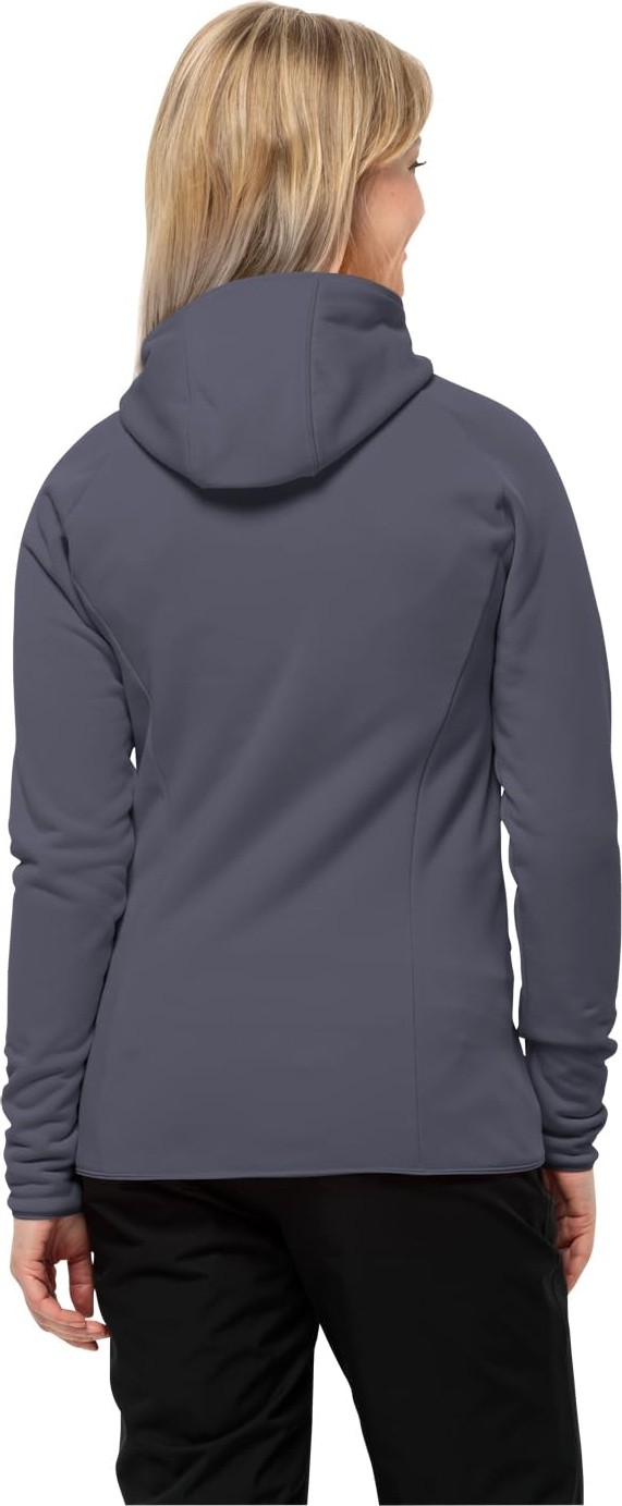 Die Grup Jack Wolfskın Baıselberg Hooded Fz W Kadın Polar Ceket, Dolphin, Xs görsel 2
