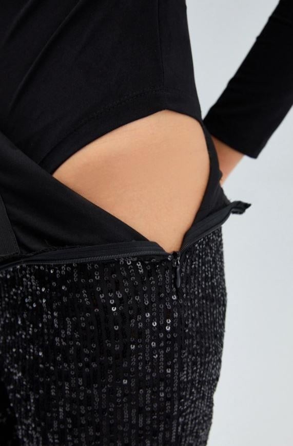 Touche Drapeli Çıt Çıt Body Siyah görsel 5