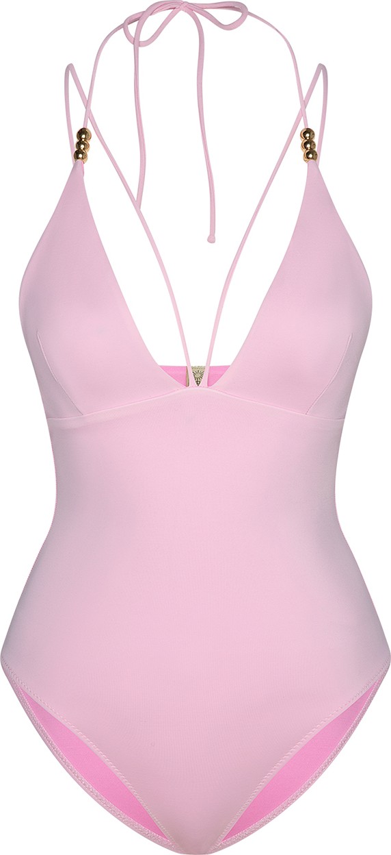 Bonesta Swimwear Crocata Gri V Yaka Üçgen Mayo görsel 5