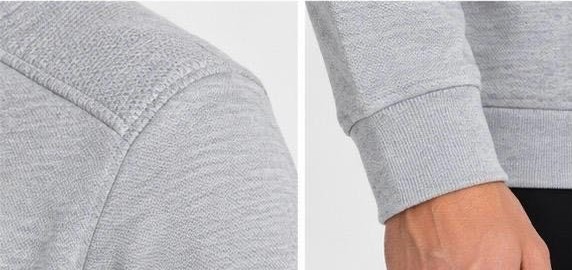 Lacoste Fermuar Yaka Gri Regular Fit Uzun Kol görsel 5