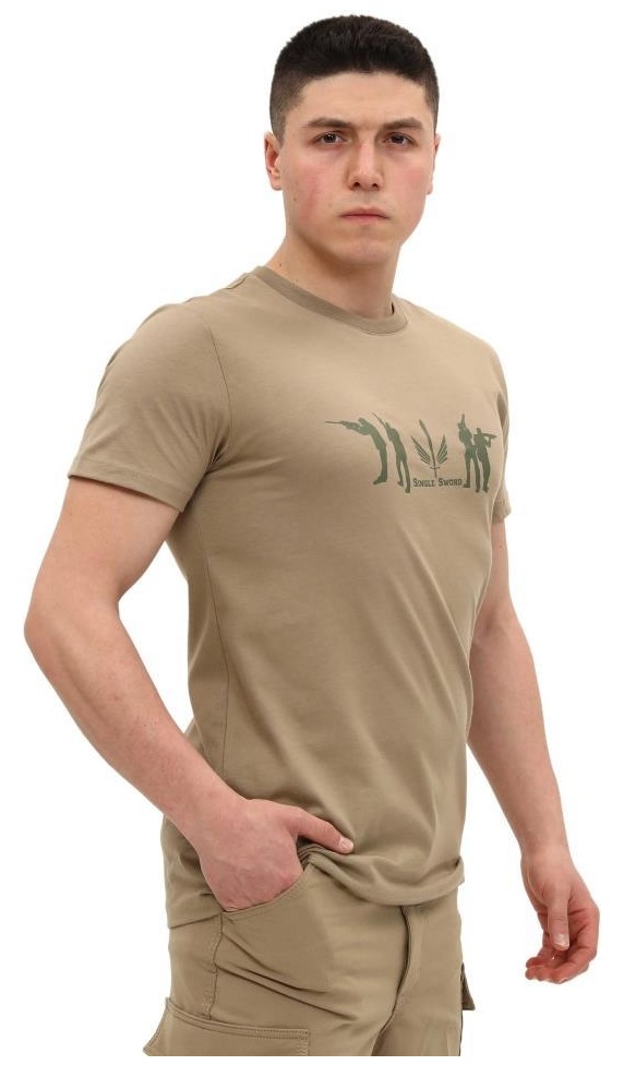 Single Sword Bisiklet Yaka Kısa Kollu Baskılı Yetişkin&Yetişkin T - Shirt - Beden: 3XL | Renk: Siyah görsel 7