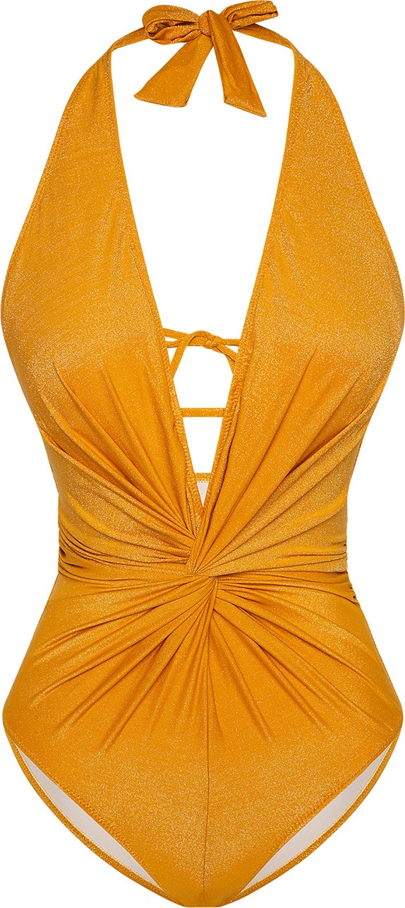Bonesta Swimwear Radicans Düğümlü Sarı Mayo görsel 3