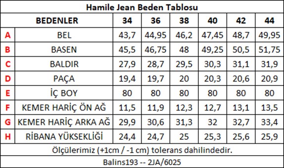 Balins Şardonlu 5 Cep Hamile Jean Yıkamalı Siyah görsel 5