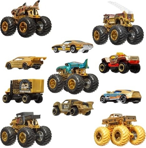 Aesco Bigfoot ve Diğer Monster Trucks Arabaları, Metal ve Çoklu Set görsel 3