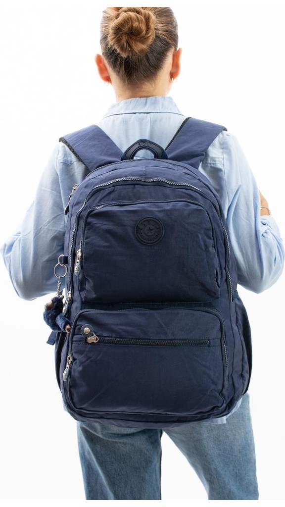 Baginn Kadın Sırt Çantası Hafif Kumaş Çok Cepli Kabin Boy Seyahat Çantası 43*30 cm görsel 3