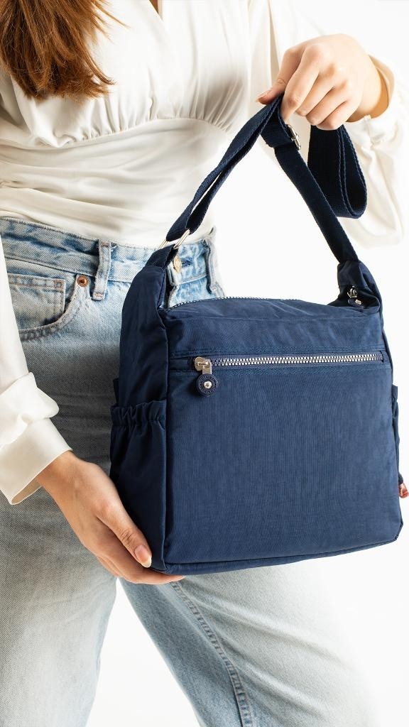 Baginn Kadın Postacı Çanta Hafif Klinkır Kumaş Çok Cepli Çapraz Askılı Omuz Çantası 30*25 cm Günlük Çanta görsel 7