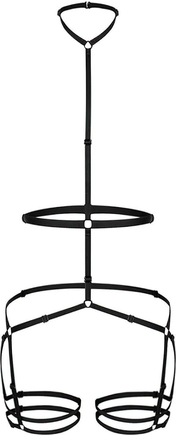 Cenen Bel ve Bacak Detaylı Fantezi Harness görsel 2