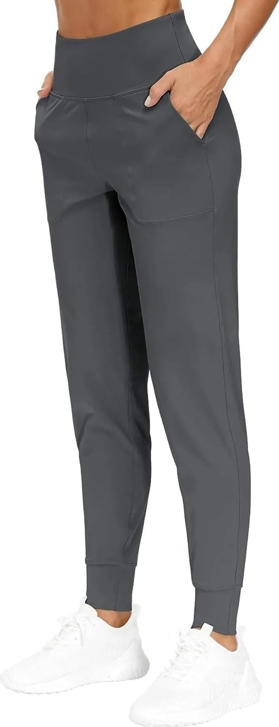 Storekadın Yüksek Bel Yoga Koşu Egzersiz Joggers Hafif Eşofman Altı