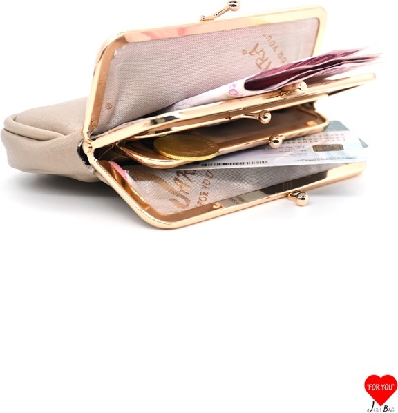 Jara Bag Velora Çok Bölmeli Siyah Yumuşak Deri Klipsli Burslu Kadın Cüzdanı