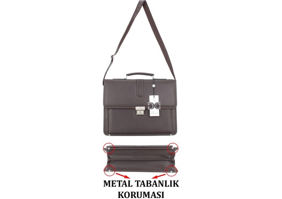 Case Club 2011 Laptop Evrak El Çantası 15.6 Inç Busines Serisi 5 Bölmeli Su Geçirmez Notebook Çantası görsel 2