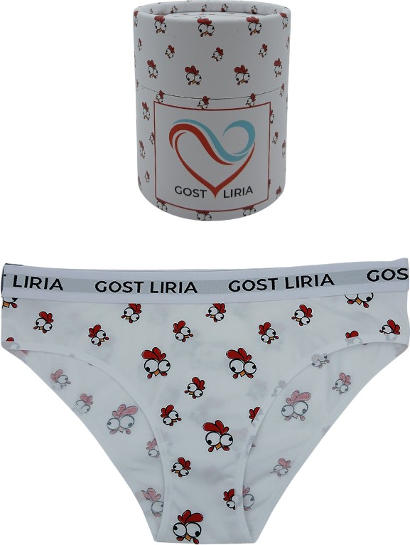 GOST LİRİA - Chicken Desenli Kadın Slip Külot