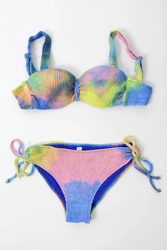Hazelin Kadın Çok Renkli Yüksek Bel Toparlayıcı Bikini Takım HZL24S-LC3304