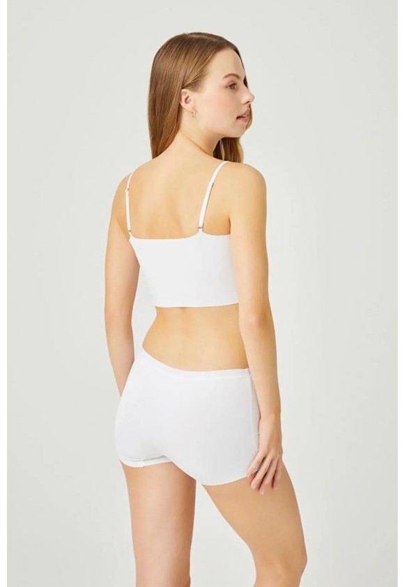 Cottonhill Basic Lazer Kesim Dikişsiz Kadın Boxer Külot 3'lü Paket - 2 görsel 8