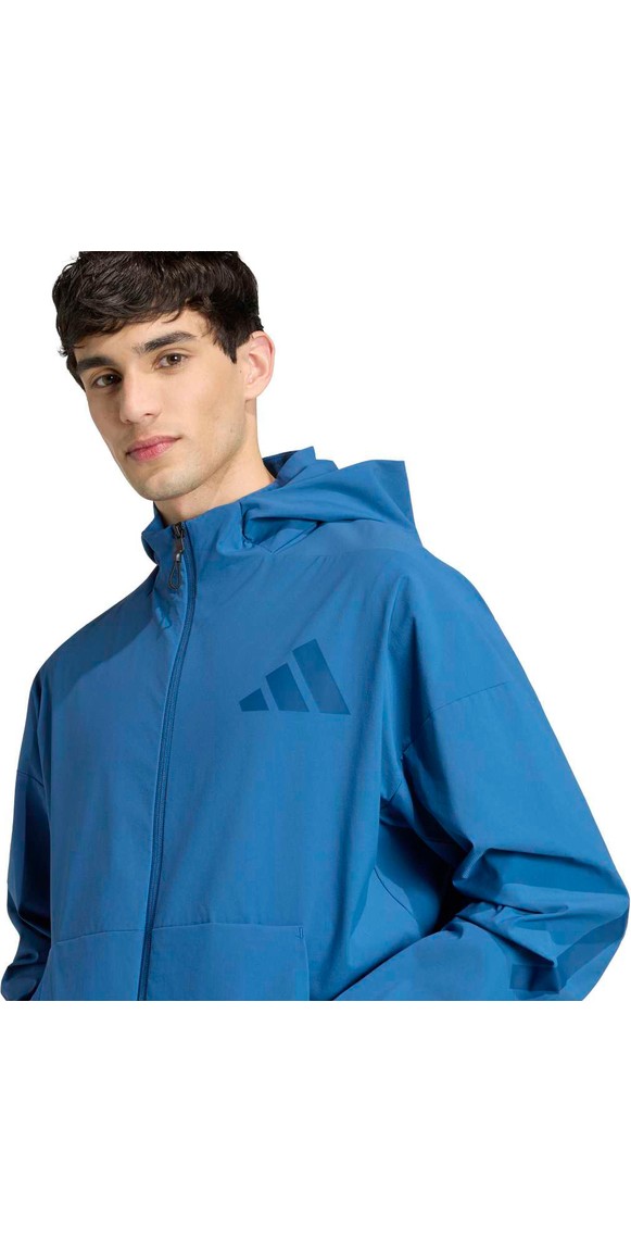 adidas Z.N.E. Woven Erkek Mavi Günlük Stil Eşofman Üstü KF1823 görsel 2