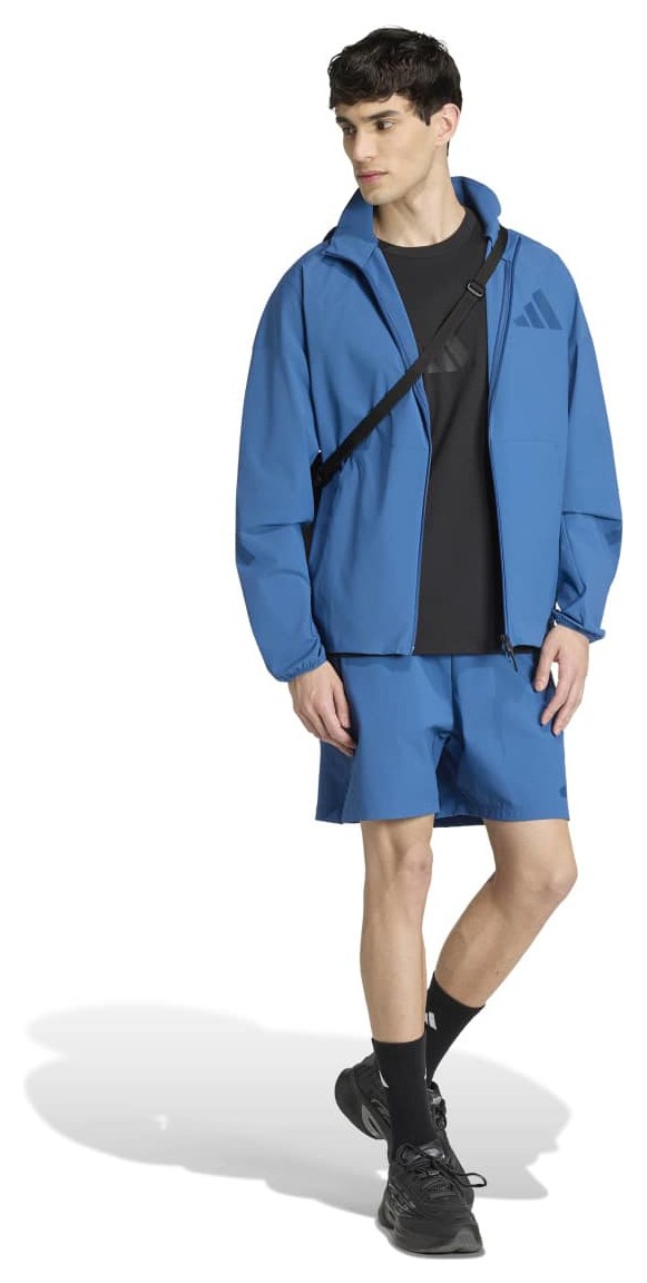adidas Z.N.E. Woven Erkek Mavi Günlük Stil Eşofman Üstü KF1823 görsel 4