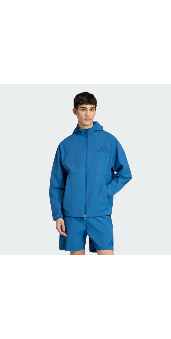 adidas Z.N.E. Woven Erkek Mavi Günlük Stil Eşofman Üstü KF1823 görsel 6