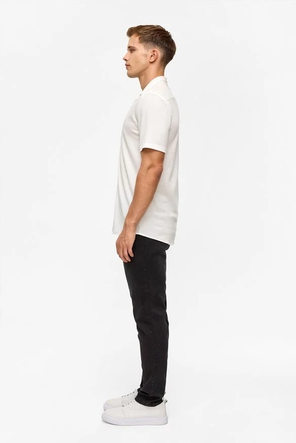 Süvari Beyaz Slim Casual Gömlek görsel 5
