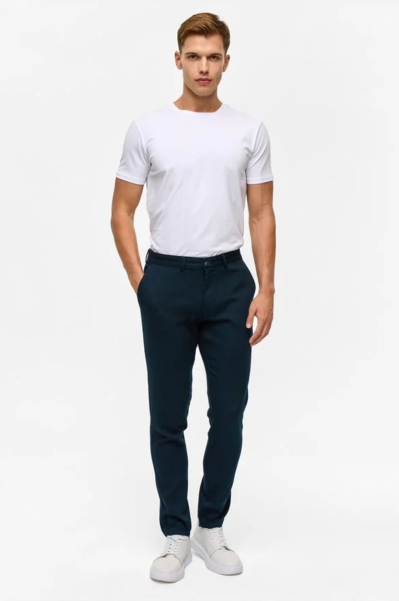 Süvari Bej Slim Casual Pantolon