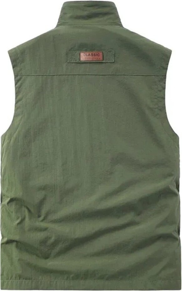 Sanalbolluk Içi Fileli Haki Renk Outdoor Yazlık Yelek görsel 2