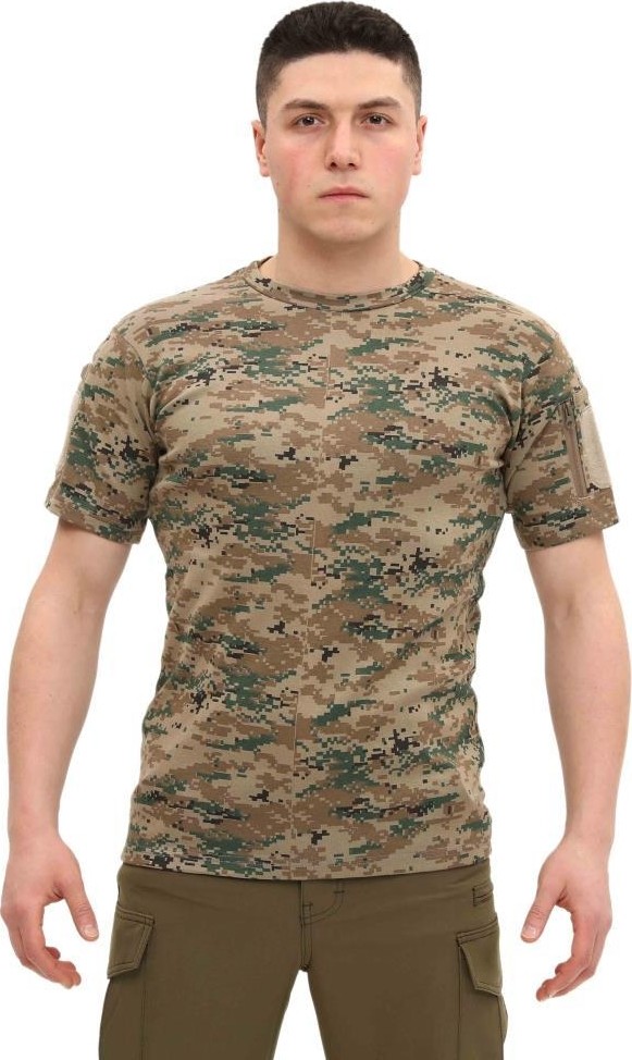 Single Sword Taktik T - shirt - Bisiklet Yaka Kısa Kol - Beden: L | Renk: Bej
