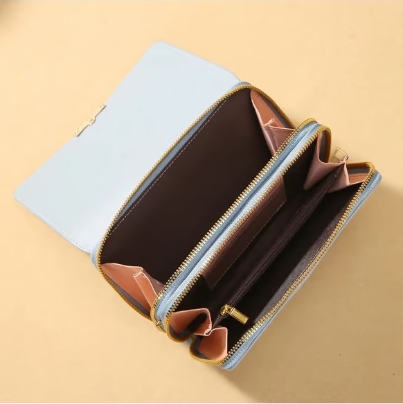 Forever Lengrui Çok Fonksiyonlu Mini-Büyük Crossbody Omuzdan Askili Çanta (Açık Yeşil) görsel 3