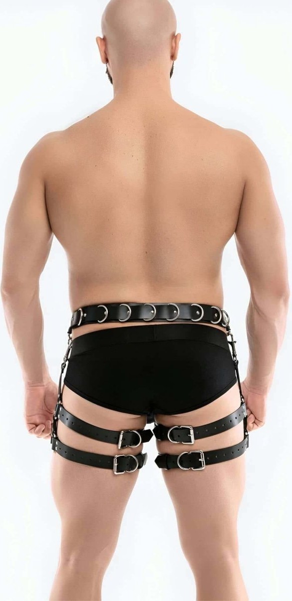 mery Bel ve Bacak Bağlamalı Erkek Harness - BRFM94 Mery Woman görsel 5