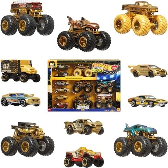Bigfoot ve Diğer Monster Trucks Arabaları, Metal ve Çoklu Set görsel 2