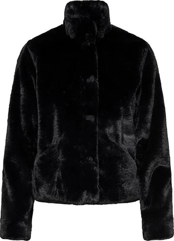 Only Onlnewvıda Faux Fur Jacket cc Otw Siyah görsel 3