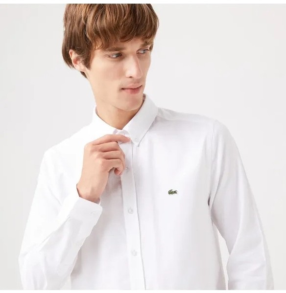 Lacoste Oxford Regular Fit Erkek Gömlek görsel 2