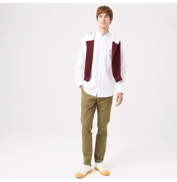 Lacoste Oxford Regular Fit Erkek Gömlek görsel 4