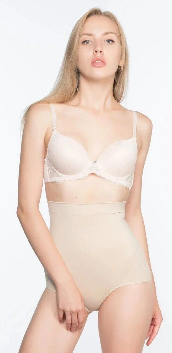 Kuzgun Ticaret Yüksek Bel Kadın Slip Korse 13003 - Ten