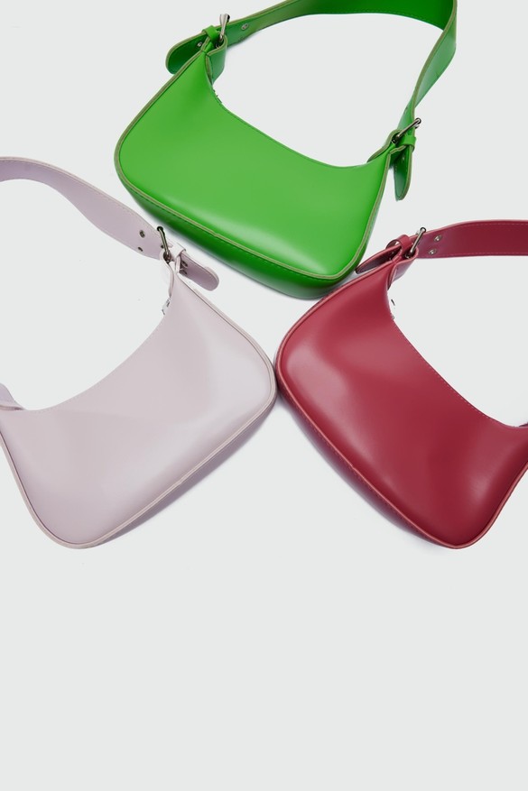 Shule Bags Muse Oval Baget Çanta Pudra Pembe görsel 5