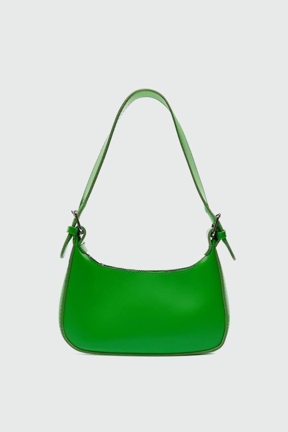 Shule Bags Muse Oval Baget Çanta Pudra Pembe