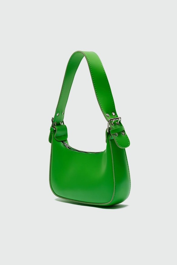 Shule Bags Muse Oval Baget Çanta Pudra Pembe görsel 2