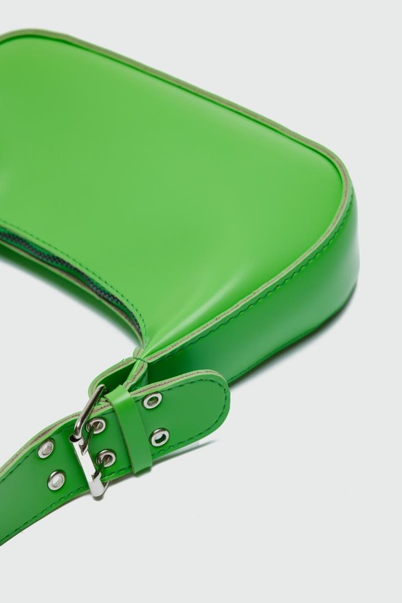 Shule Bags Muse Oval Baget Çanta Pudra Pembe görsel 3