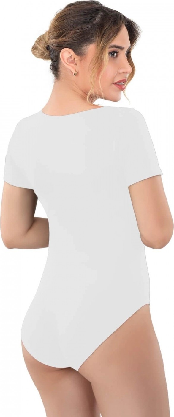 Hace Bazaar Marsilyan™ Beyaz Mı 1926 Soft Yarım Kollu Body görsel 2