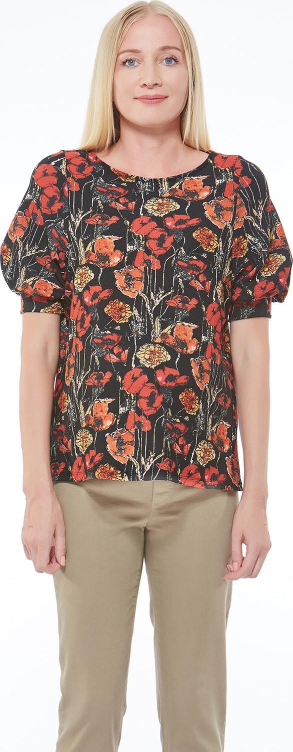 Motherway Hamile Tunik %95 Viskoz %5 Elastan Rahat Kalıp Şık Desenli Yaka