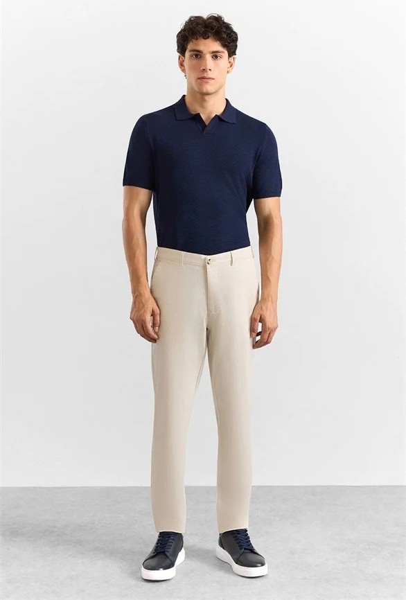 Süvari Siyah Regular Casual Pantolon