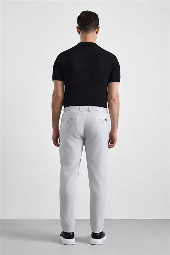 Süvari Lacivert Slim Düz Jogger Pantolon görsel 5