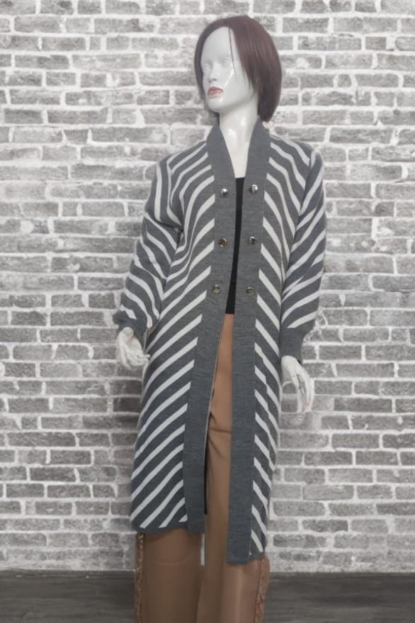 Çalıkuşu Triko Çizgili Pike Hırka M2371