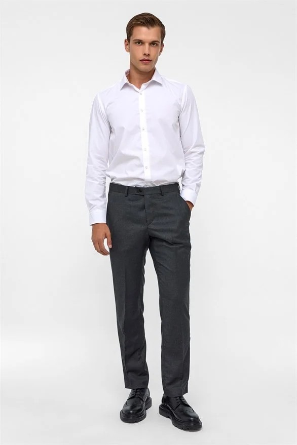 Süvari Siyah Regular Klasik Pantolon