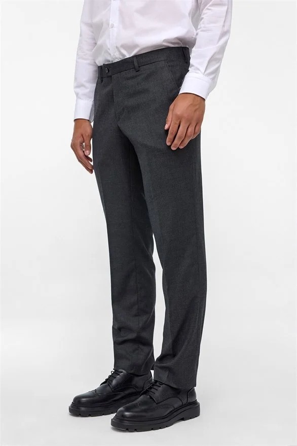 Süvari Siyah Regular Klasik Pantolon görsel 3