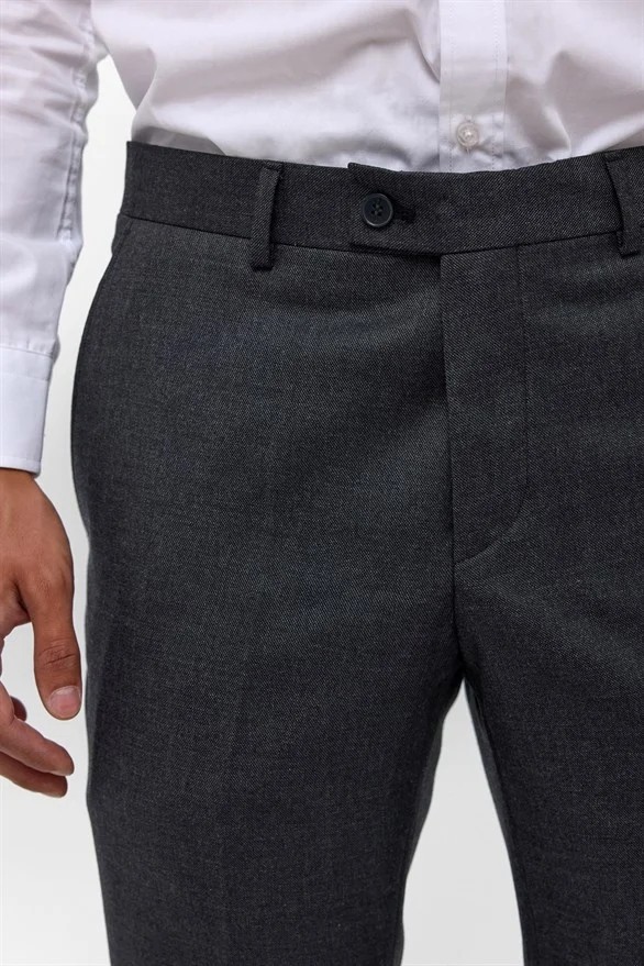 Süvari Siyah Regular Klasik Pantolon görsel 4