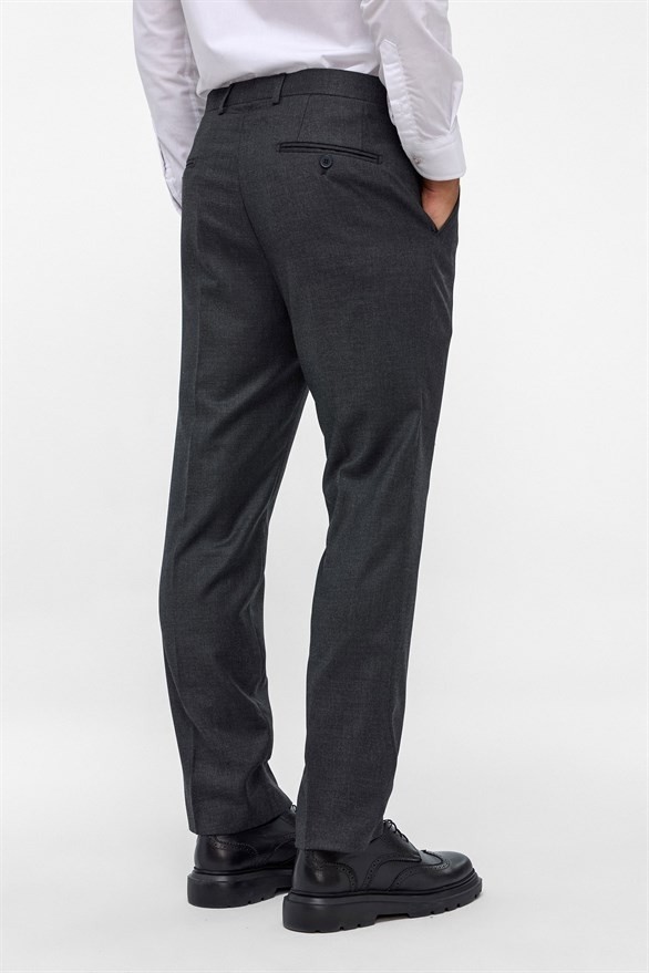 Süvari Siyah Regular Klasik Pantolon görsel 5