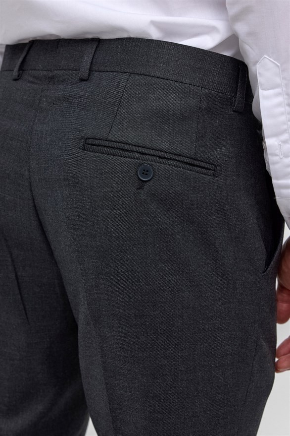 Süvari Siyah Regular Klasik Pantolon görsel 6