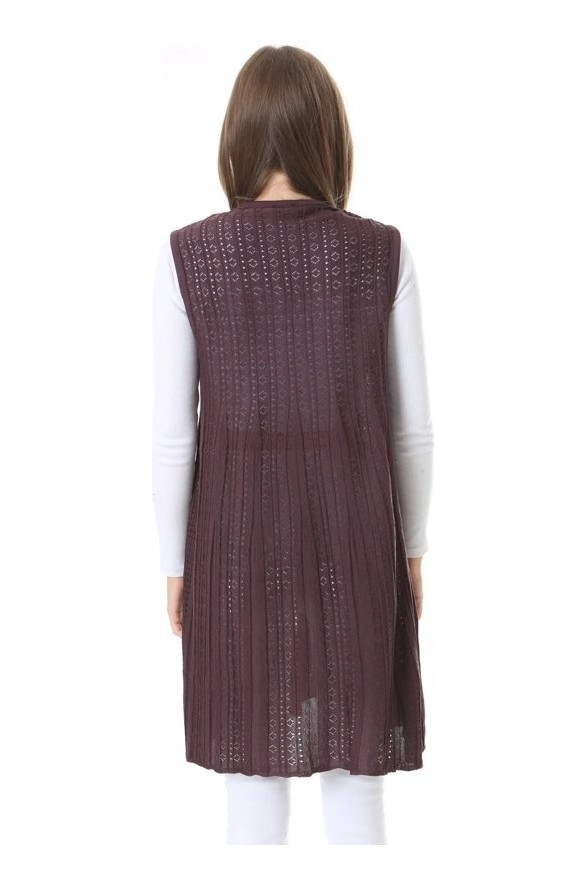 Fresh Moda Kadın Triko Mevsimlik Araboy Merserize Büyük Beden Anne Yelek görsel 7
