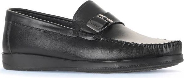 Bueno Shoes Siyah Deri Erkek Loafer 21Ma122 görsel 2