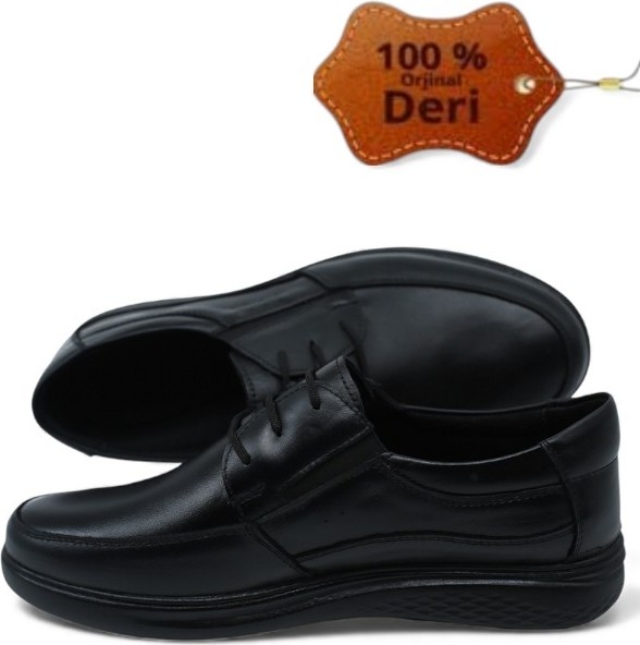 Magic Shoes Hakiki Deri Klasik Mevsimlik Baba Ayakkabısı görsel 3